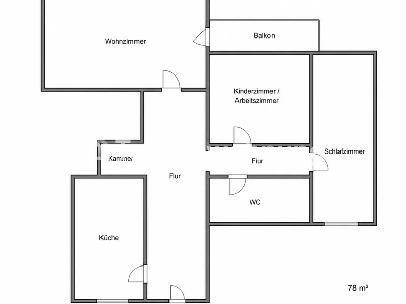 Tauschwohnung: 2,5 Zimmer Wohnung mit Balkon in guter Lage — photo 1